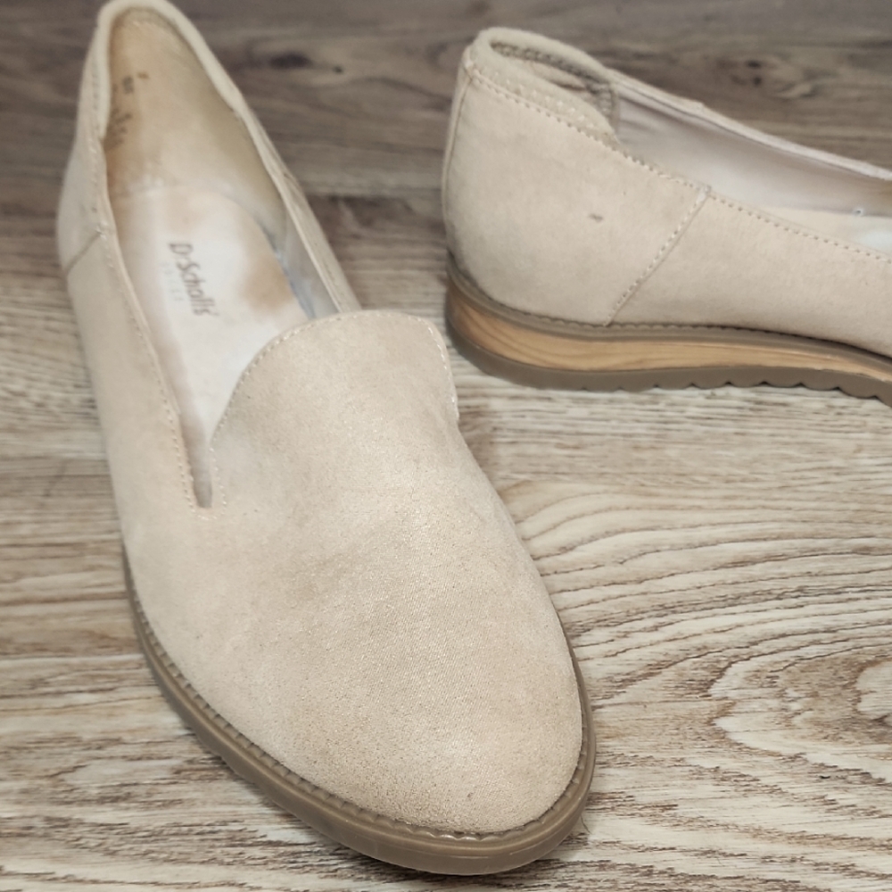 Dr Scholls Womens Jet Set Tan Closed Almond Toe Low Heel Loafer Shoes